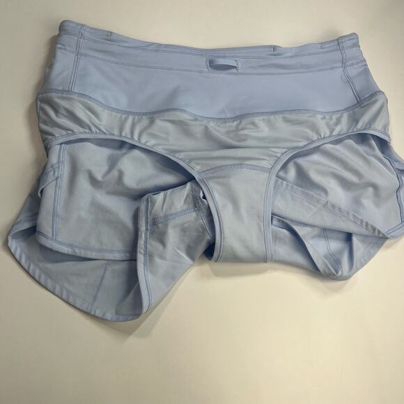 Lululemon Speed Up High-Rise Lined Short 2.5” Women’s Sz 10 Pastel Blue *01-24 - Picture 10 of 14